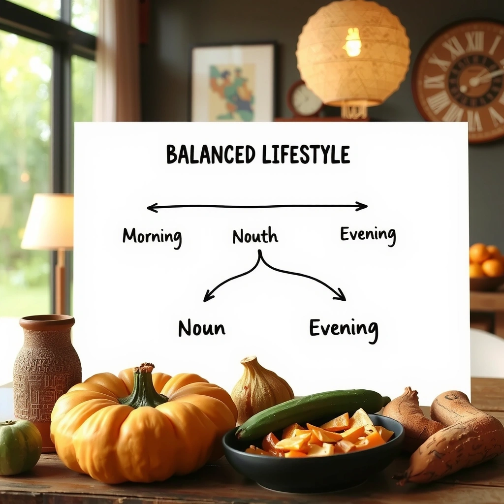 Diagram of daily routine flow
